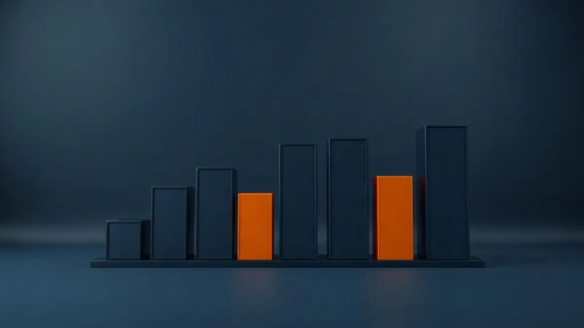 مخطّط أعمدة مكوّن من إطارات فيديو بلا أرقام